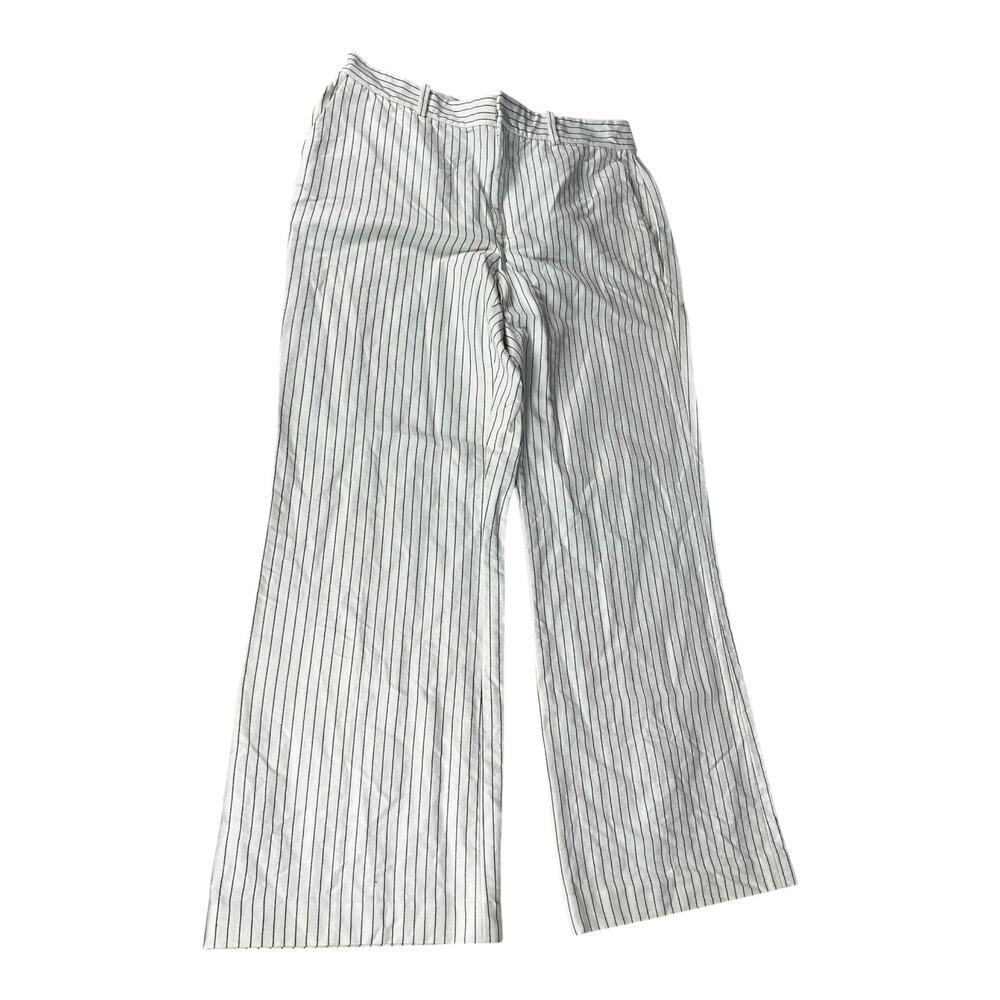 Lauren Ralph Lauren Wide-Leg Relaxed Fit Linen Blend Light Weight Size 14 White